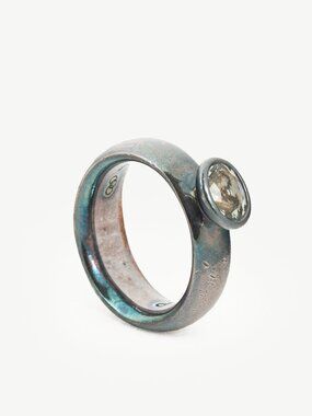 Links of London Sterling Silver Oval-Stone Ring